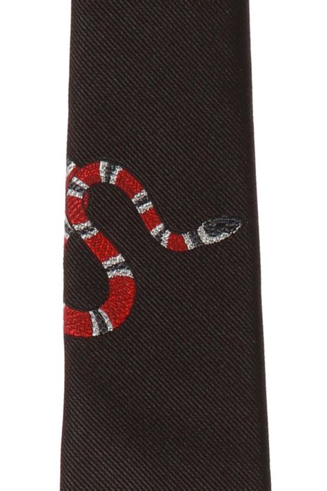 gucci black tie|gucci snake tie.